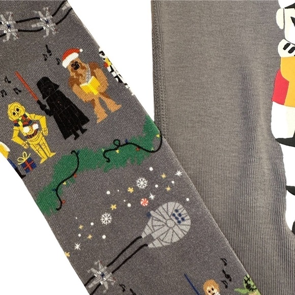 Hanna Andersson Size 10 Lot of 2 Pajama Tops Star Wars Long Sleeve Shirts Cotton - Picture 6 of 6